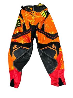 THOR Mens S4 Blocked Flux Motocross Pants - Orange/Yellow - 32