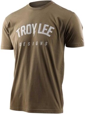 Troy Lee Designs Mens Short Sleeve Bolt T-Shirt - Military Green - 2X-Large