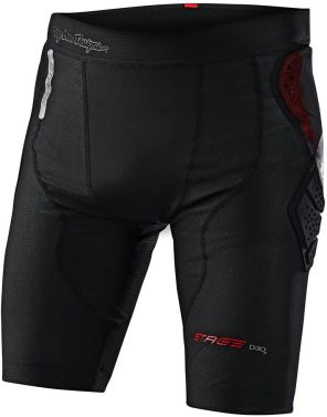 Troy Lee Designs Mens Stage Ghost D30 Solid Baselayer Shorts - Black - Small