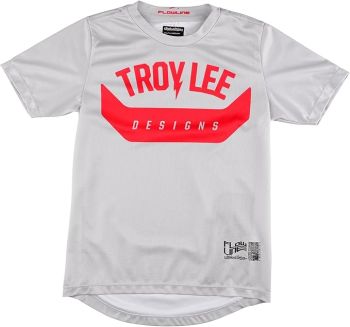 Troy Lee Designs Youth Flowline Aircore MTB Jersey - Cement - Youth Large