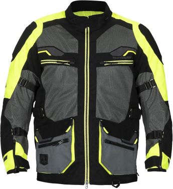 Tourmaster Men's Ridgecrest Adventure Street Motorcycle Jacket - Hi-Viz - Small