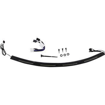 Custom Dynamics LED Windshield Trim for HD Batwing Fairings - Black