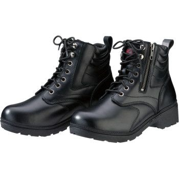 Z1R Womens Maxim Motorcycle Boots - Black - Womens Size 6