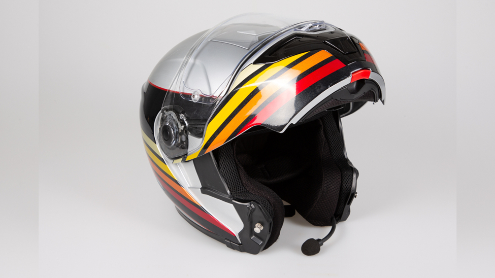 Black modular helmet