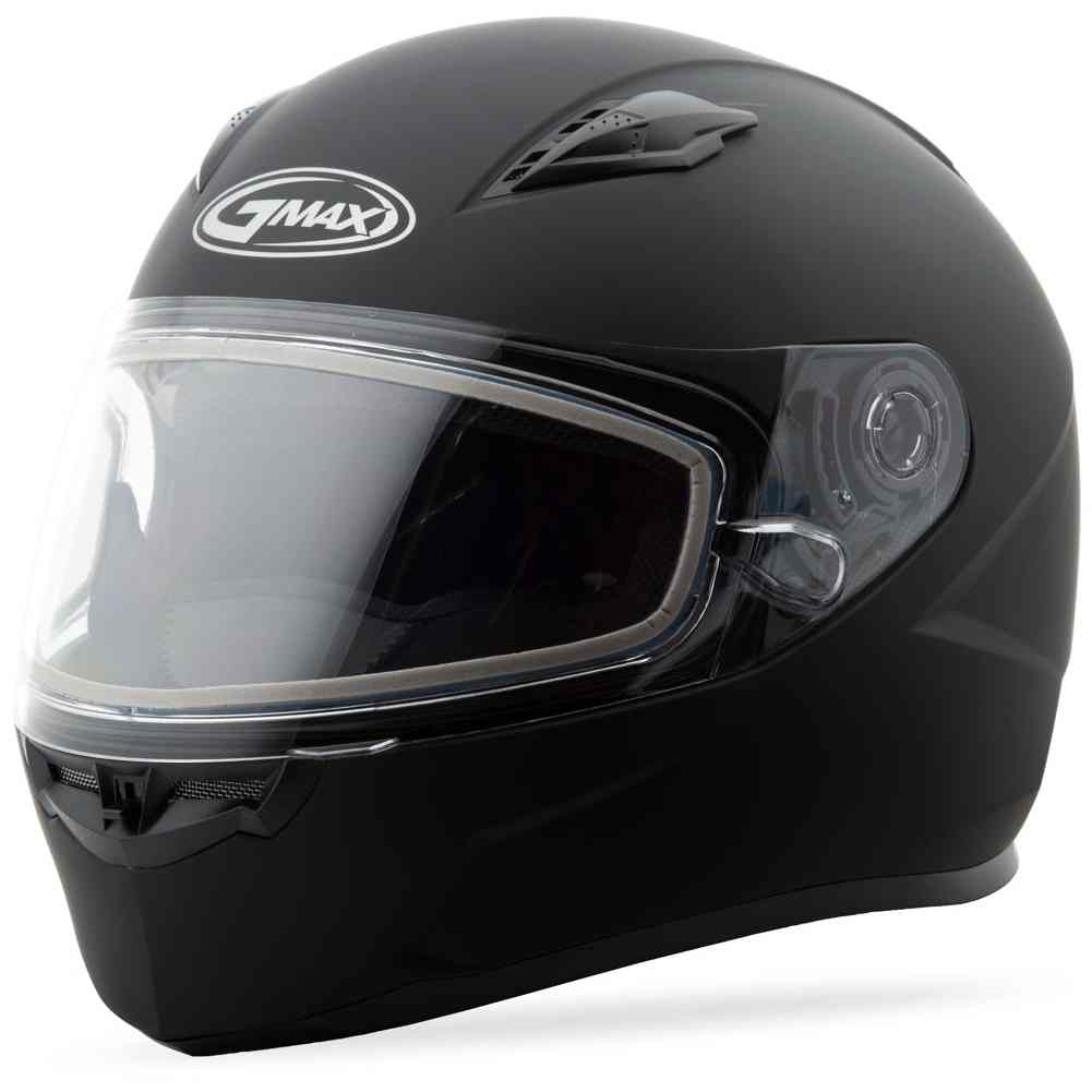Gmax FF49 Full Face Motorcycle Helmet Flat Black Free Size Exchanges