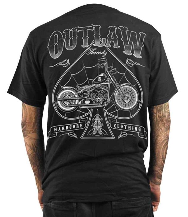 Outlaw Threadz Spade Short Sleeve Mens T-Shirts