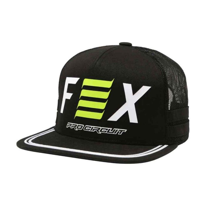 One Size Black Fox Racing Mens PRO Circuit Snapback HAT